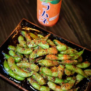 Spicy edamame