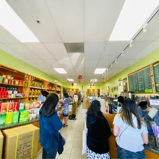 customers in a tea shop