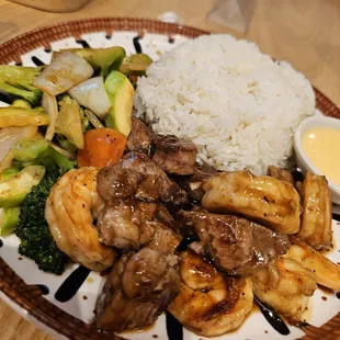 Shrimp &amp; steak hibachi