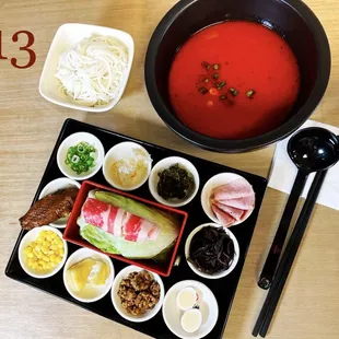 spicy szechuan rice noodle soup