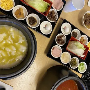a variety of dishes
