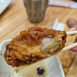 odd patterns on the chicken 奇奇怪怪的皮