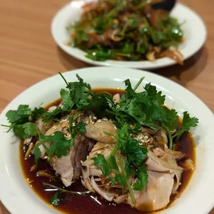 $5.99 Steamed Chicken with chili sauce. Protein heavy snack.