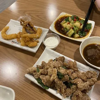 Ikageso ( Fried Squid Legs) 炸鱿鱼须