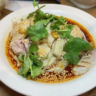Steamed Chicken With Chili Sauce 口水鸡