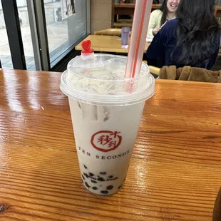 two people sitting at a table