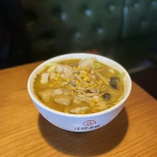ig: @whatsviveating  |  golden hot and sour soup with fish fillet