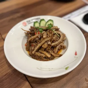 Szechuan Mala Beef Tripe