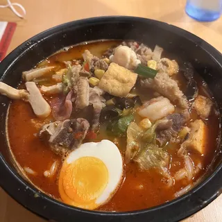 Beef Tripe with Hot Pot Base Rice Noodle Soup