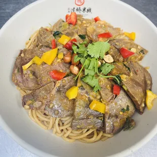 NanChang Dry Noodle/Beef 老南昌大片牛肉拌粉