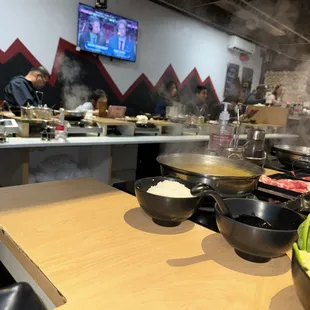 sushi and sashimi, interior