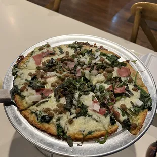 The O'Jackie pizza on cauliflower crust