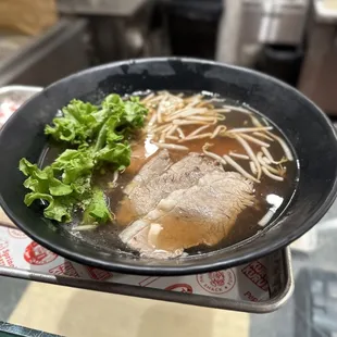 Braised Beef and Rare Steak Combo $17