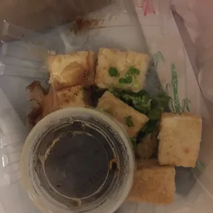 Marinated Fried Tofu, good portion