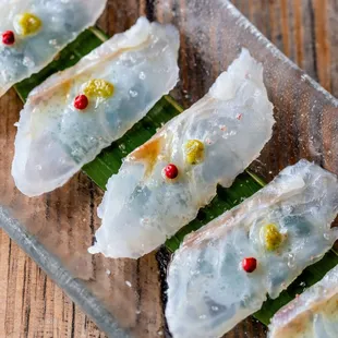 Halibut sashimi