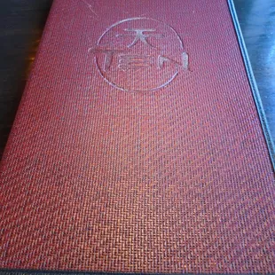Front of the menu.