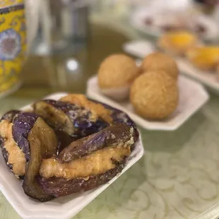 a variety of food items