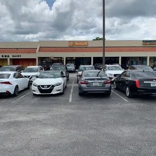 In golden sparkling plaza