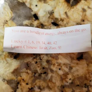 My fortune! Sooooo true about Me! Energy On Yelp, + Go Go Karen  :-)