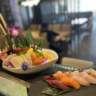 Sushi and sashimi