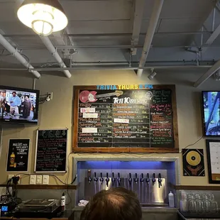 the bar and menu