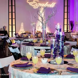 Customized Decor for wedding receptions in Arlington, TX  DFW