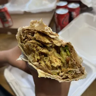 Chicken shawarma wrap