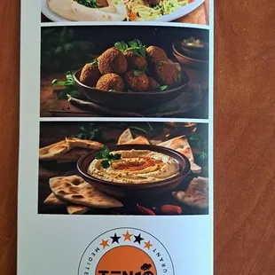 Front of the Menu