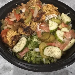 Chicken kabab without hummus