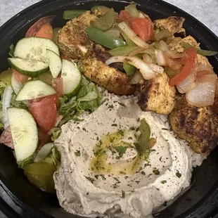 Chicken kabab platter