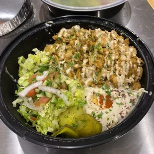 Chicken shawarma platter