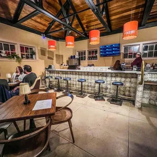 Upper level bar and seating