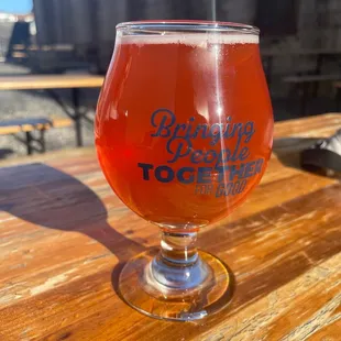 Seasonal Sour on the back patio!