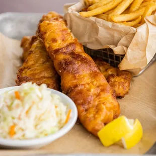 fish and chips, fish, seafood, food