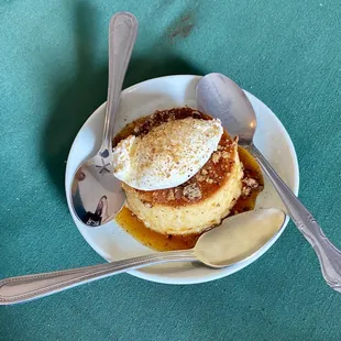 Delicious flan for desert