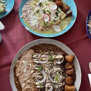 Chile Verde Enchiladas