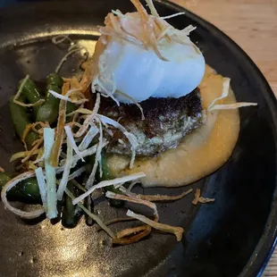 a plate of food on a table