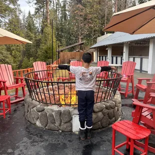 Fire pits everywhere!