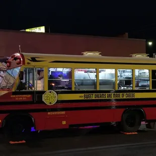Pizza bus food truck