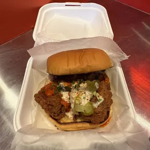 Hot Crush Crispy Chicken Sandwich