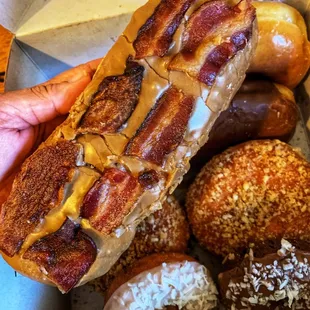 Bacon maple donut