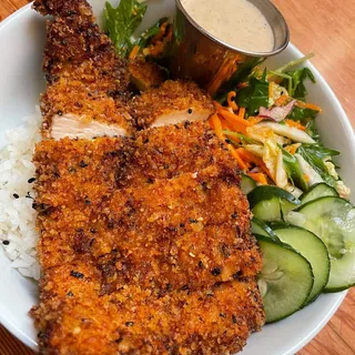 pacific bowl with katsu chicken