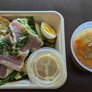 quart of rustic chicken soup