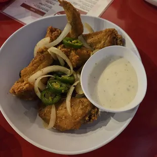 Salt and pepper wings