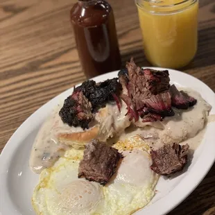 Biscuit &amp; Brisket breakfast
