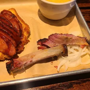 The meat from the rib fell right off the bone.