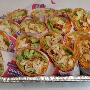 Buffalo Chicken Wraps Party Tray