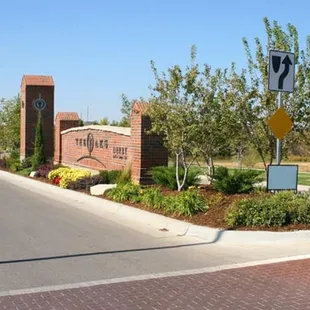 the entrance to the community