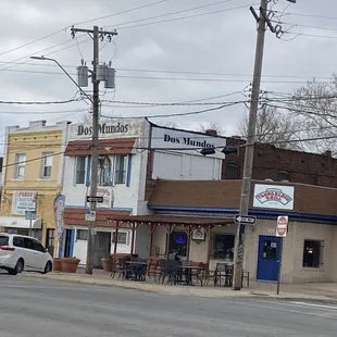 a view of a street corner