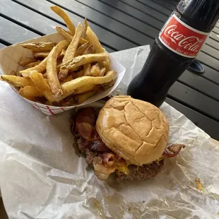 Cheeseburger Hand-Cut Fries Coke